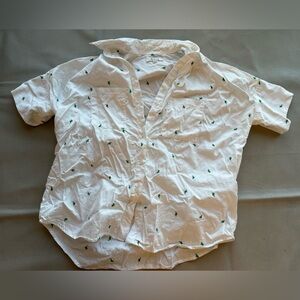 Madewell Embroidered Cactus Courier button-down shirt